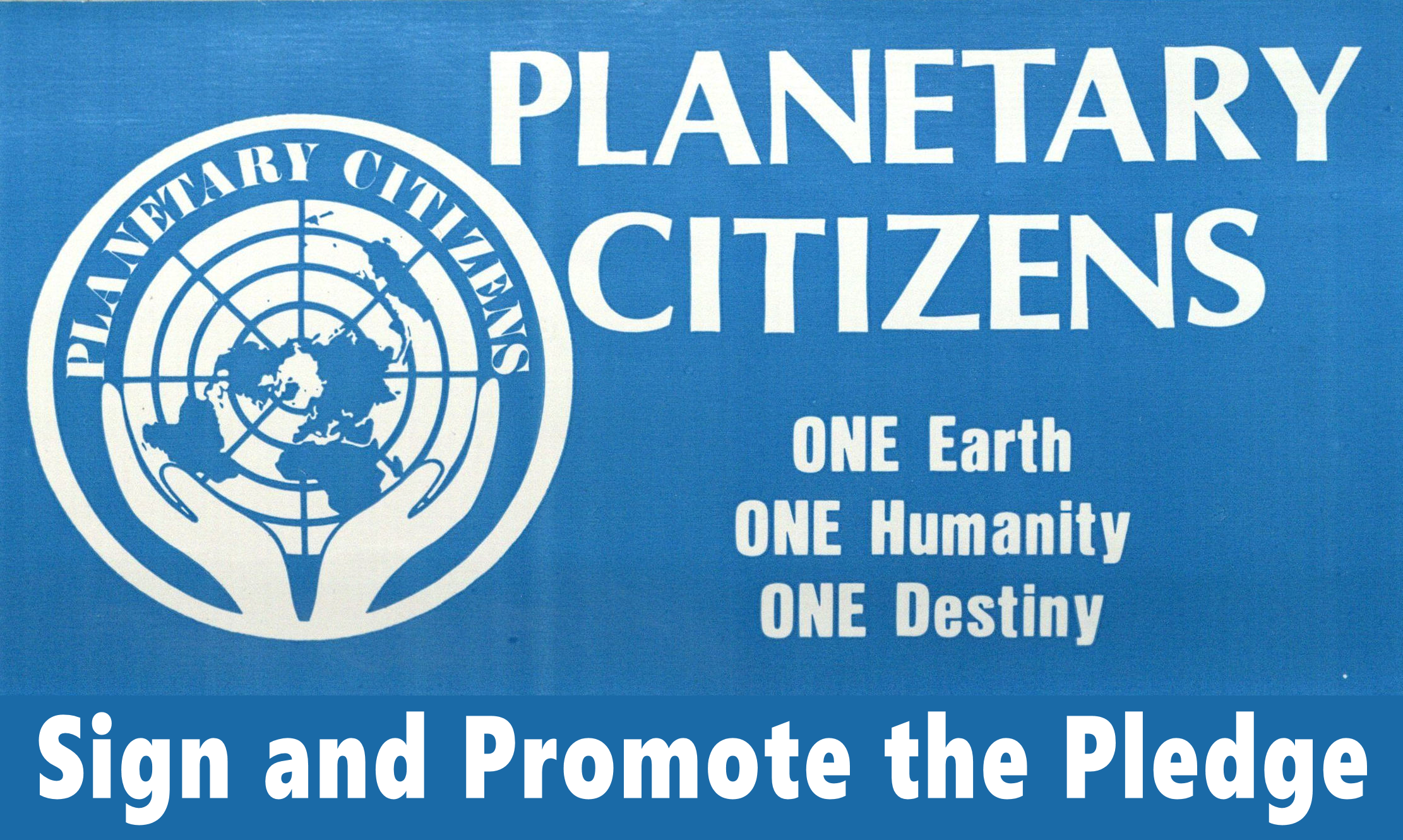 Sign and Promote Planetary Pledge Banner