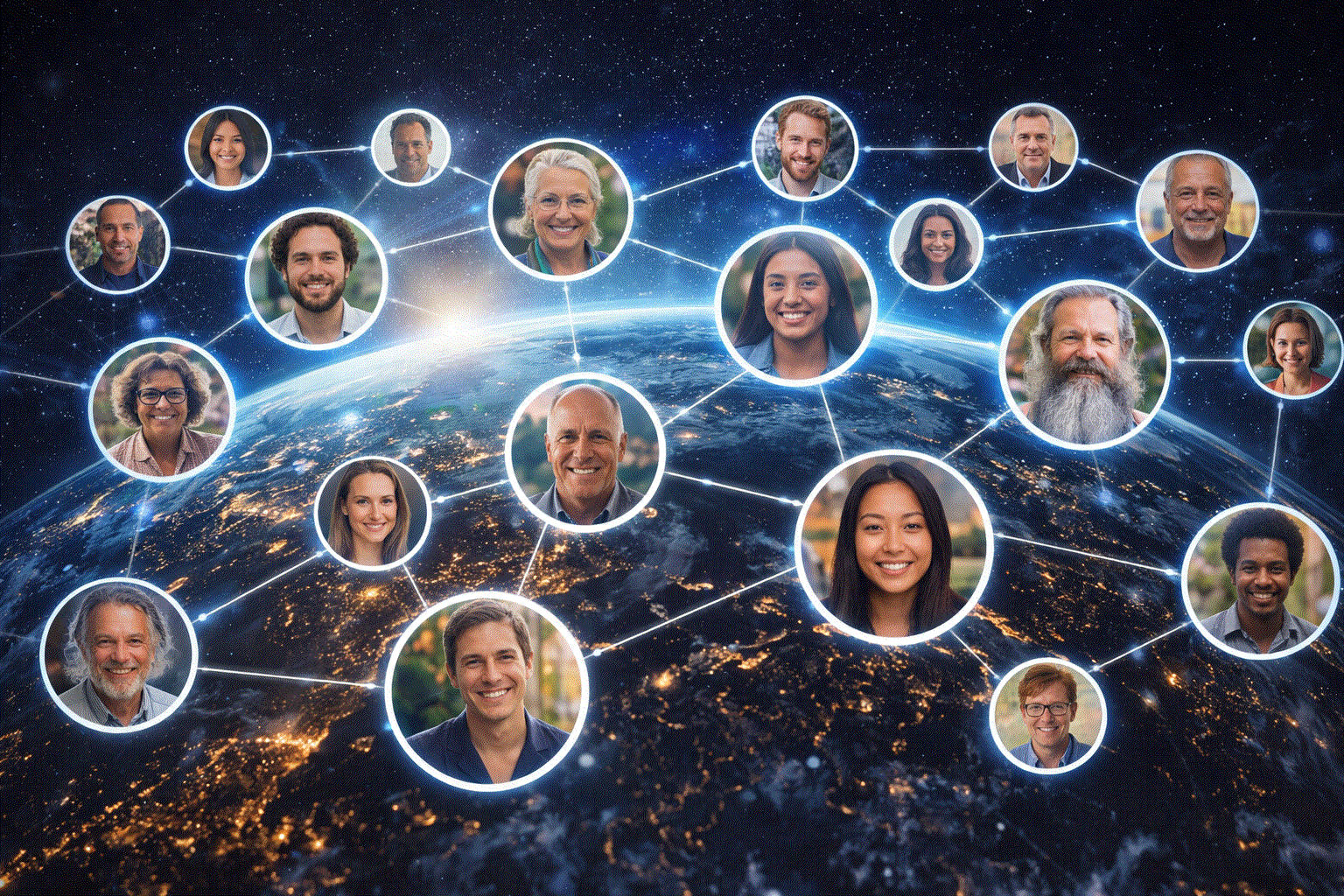 growing network graphic